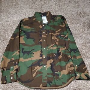 Ralph Lauren Green and Brown Camouflage Shirt